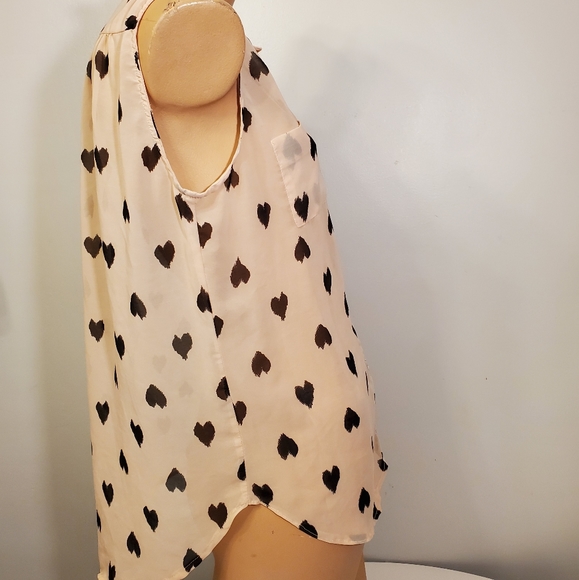 Fun & Flirt High-Low Sheer Peach Blouse - Picture 10 of 12